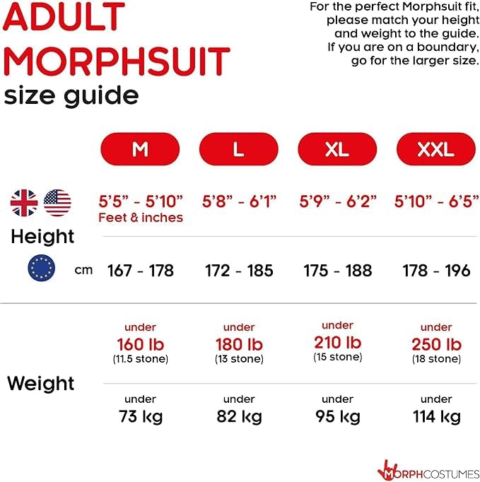 Morphsuits Official Adults Arachnomania Spider Web Monster Fancy Dress Costume - XX-Large